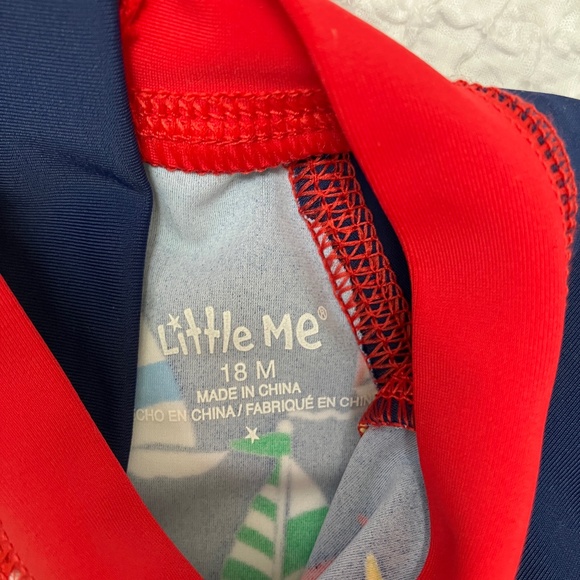 Little Me Rashguard Bathing Suit - Picture 6 of 7